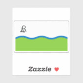 De vlag van Río Cuarto, Argentinië Sticker (Vel)