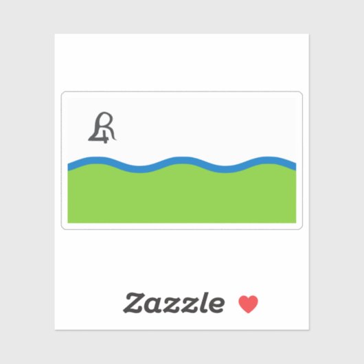 De vlag van Río Cuarto, Argentinië Sticker (Vel)