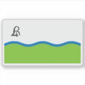 De vlag van Río Cuarto, Argentinië Sticker (Voorkant)