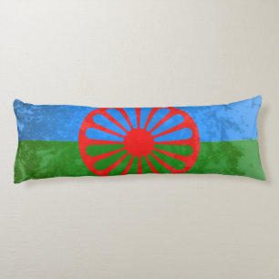 De vlag van Romani Lichaamskussen