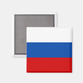 De vlag van Rusland Magneet (Voorkant / Achterkant)