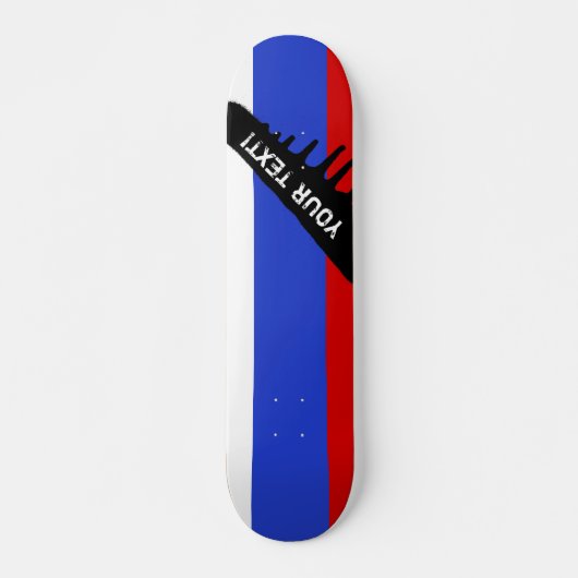 De Vlag van Rusland Persoonlijk Skateboard (Voorkant)