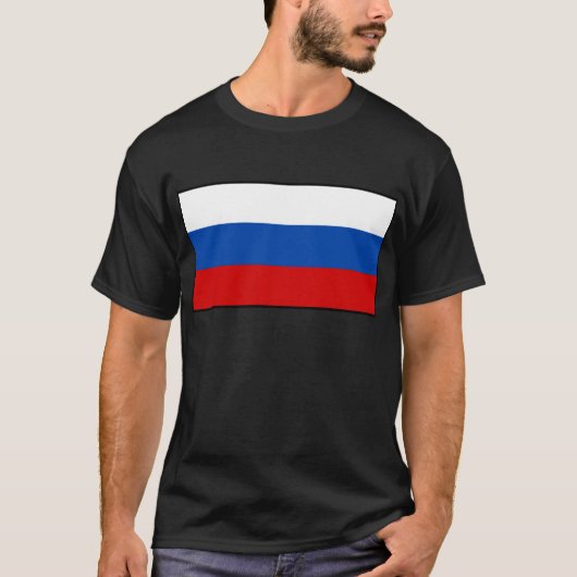 De vlag van Rusland T-shirt (Voorkant)