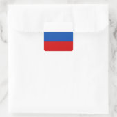 De vlag van Rusland Vierkante Sticker (Tas)
