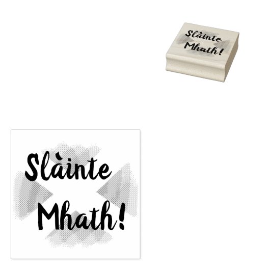 De vlag van Saint Andrews / Slainte Mhath! Rubberstempel (Gestempeld)