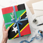 De vlag van Saint Kitts en Nevis Cadeaupapier