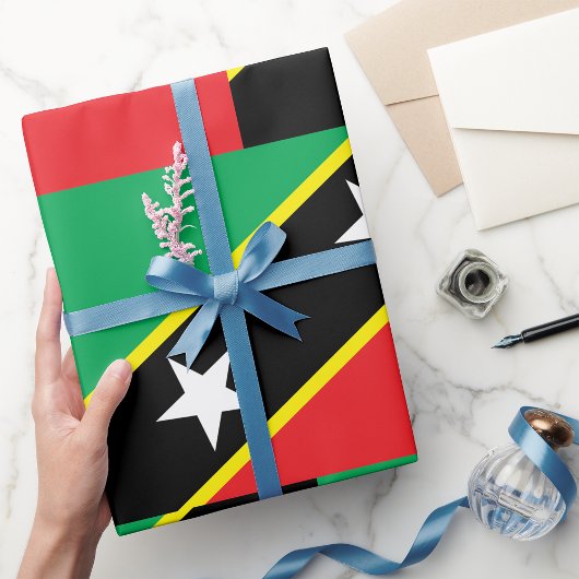 De vlag van Saint Kitts en Nevis Cadeaupapier