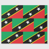 De vlag van Saint Kitts en Nevis Cadeaupapier (Vlak)