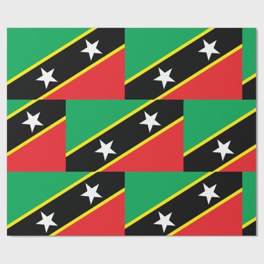 De vlag van Saint Kitts en Nevis Cadeaupapier (Vlak)