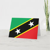 De vlag van Saint Kitts en Nevis Kaart