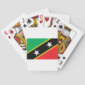 De vlag van Saint Kitts en Nevis Pokerkaarten (Achterkant)