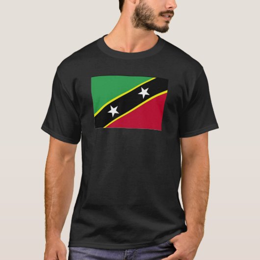 De vlag van Saint Kitts en Nevis T-shirt (Voorkant)