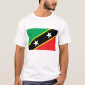 De vlag van Saint Kitts en Nevis T-shirt (Voorkant)