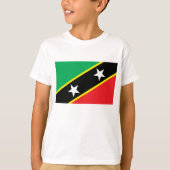 De vlag van Saint Kitts en Nevis T-shirt (Voorkant)