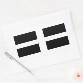 De vlag van Saint-Piran Rechthoekige Sticker