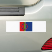De vlag van Sami Bumpersticker (Op auto)