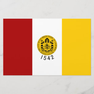 De vlag van San Diego (Californië) Briefpapier