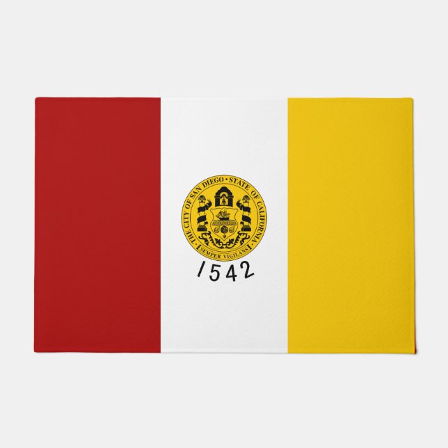 De vlag van San Diego (Californië) Deurmat (Voorkant)