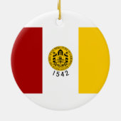 De vlag van San Diego (Californië) Keramisch Ornament (Achterkant)
