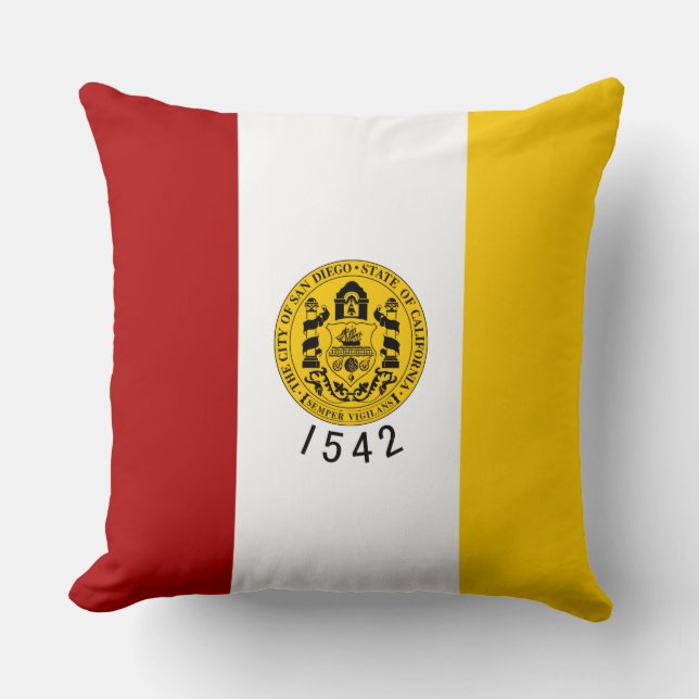 De vlag van San Diego (Californië) Kussen (Voorkant)
