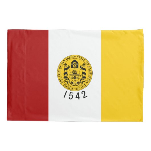 De vlag van San Diego (Californië) Kussensloop (Achterkant)