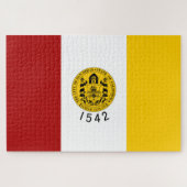 De vlag van San Diego (Californië) Legpuzzel (Horizontaal)