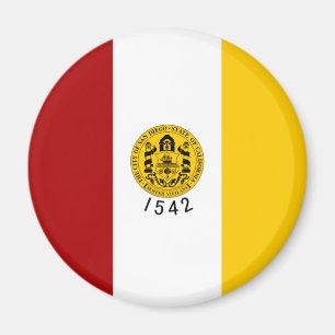De vlag van San Diego (Californië) Magneet