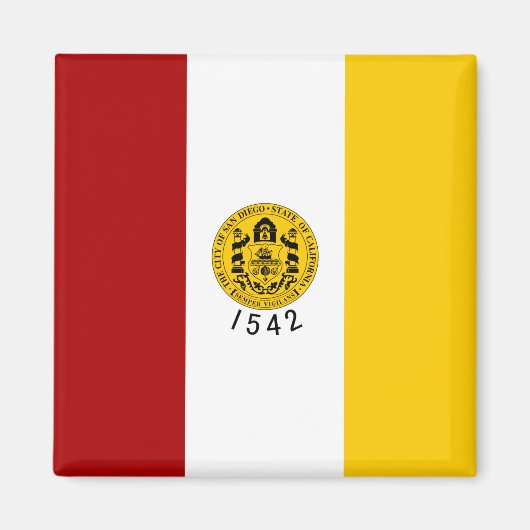 De vlag van San Diego (Californië) Magneet (Voorkant)