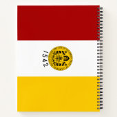 De vlag van San Diego (Californië) Notitieboek (Achterkant)