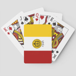 De vlag van San Diego (Californië) Pokerkaarten