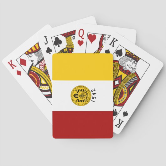 De vlag van San Diego (Californië) Pokerkaarten (Achterkant)