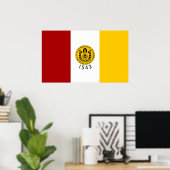 De vlag van San Diego (Californië) Poster (Thuiskantoor)