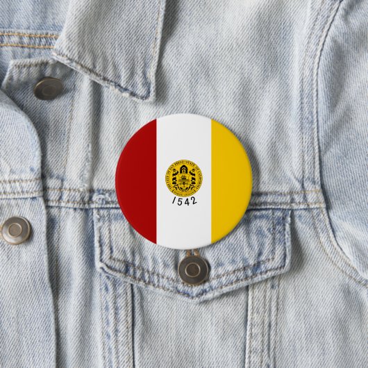 De vlag van San Diego (Californië) Ronde Button 7,6 Cm (In situ)