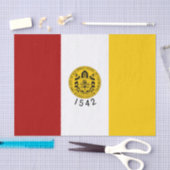 De vlag van San Diego (Californië) Tissuepapier (Craft)