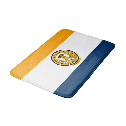 De vlag van San José (Californië) Badmat (Gekanteld)