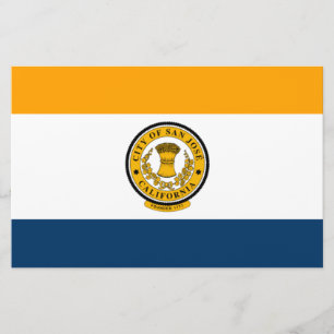 De vlag van San José (Californië) Briefpapier
