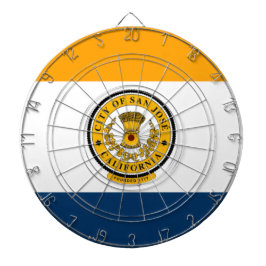 De vlag van San José (Californië) Dartbord