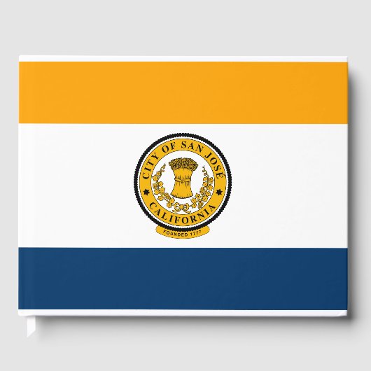 De vlag van San José (Californië) Gastenboek (Voorkant)