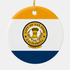 De vlag van San José (Californië) Keramisch Ornament