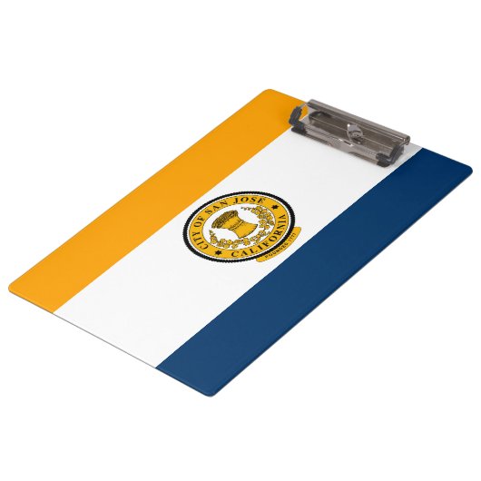 De vlag van San José (Californië) Klembord (Gekanteld)