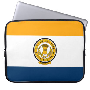 De vlag van San José (Californië) Laptop Sleeve