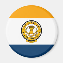 De vlag van San José (Californië) Magneet