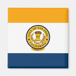 De vlag van San José (Californië) Magneet