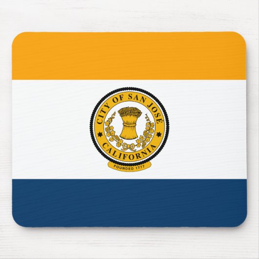 De vlag van San José (Californië) Muismat (Voorkant)