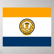 De vlag van San José (Californië)