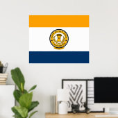 De vlag van San José (Californië) Poster (Thuiskantoor)