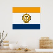 De vlag van San José (Californië) Poster (Keuken)