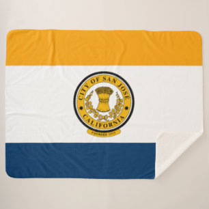 De vlag van San José (Californië) Sherpa Deken
