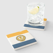 De vlag van San José (Californië) Stenen Onderzetter (Zijkant)