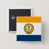 De vlag van San José (Californië) Vierkante Button 5,1 Cm (Voorkant /achterkant)